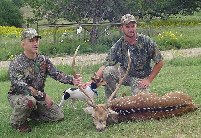 two men, axis trophy