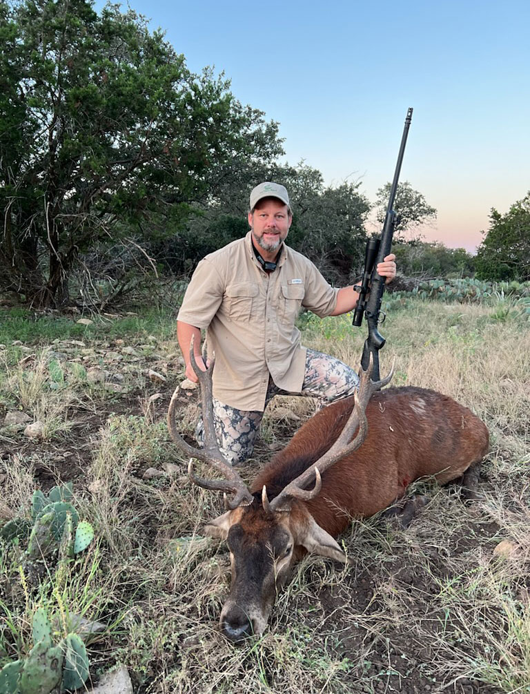 man with successful hunt